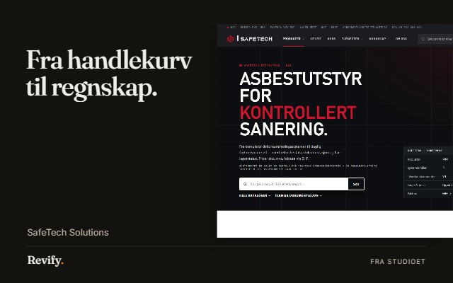 Fra handlekurv til regnskap. SafeTech Solutions.