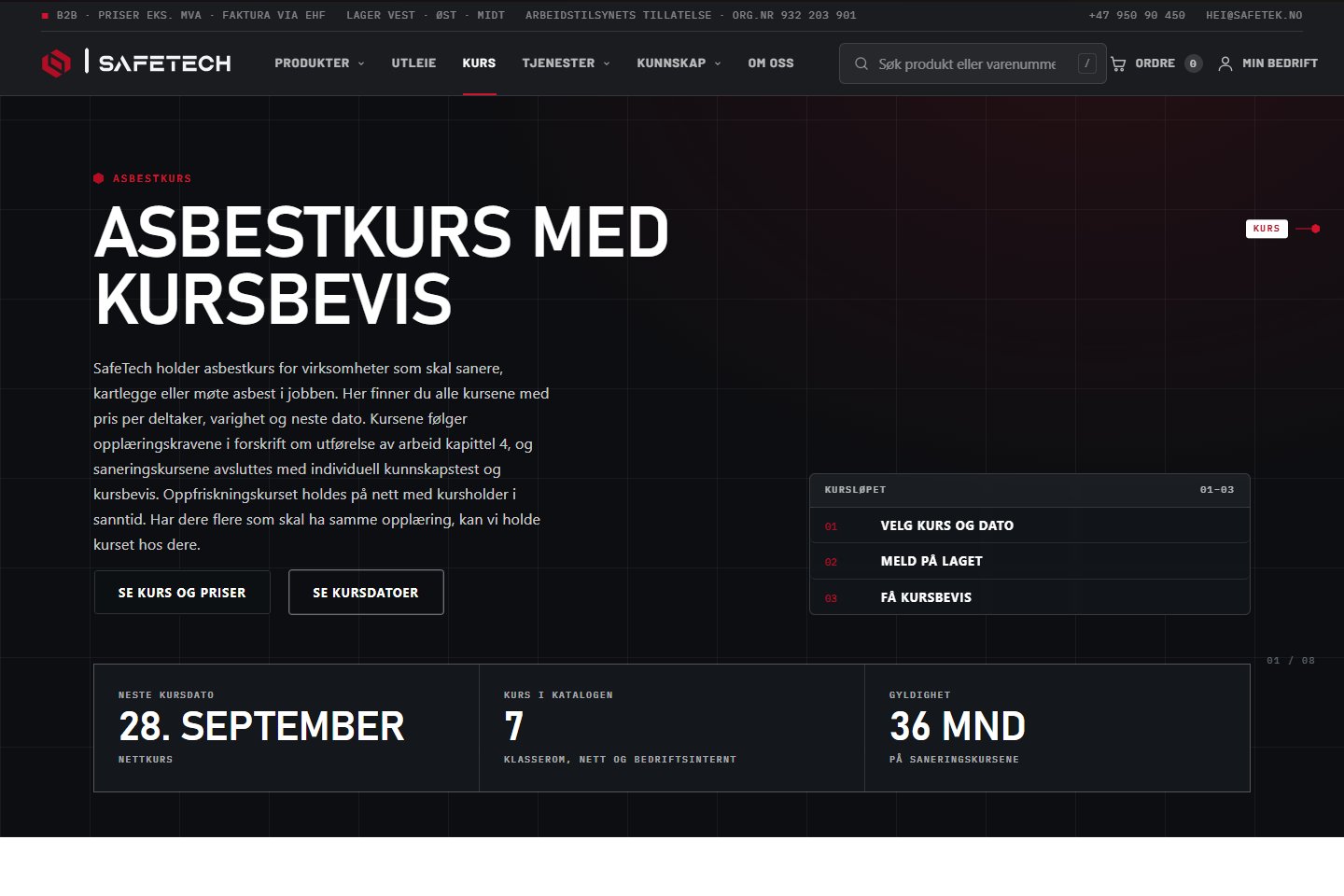 SafeTech – kurskatalogen
